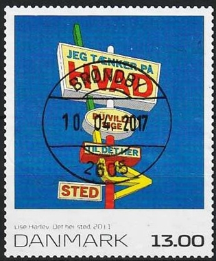 FRIMÆRKER DANMARK | 2011 - AFA 1651E - Frimærkekunst 15 - 13,00 Kr. flerfarvet - Lux Stemplet